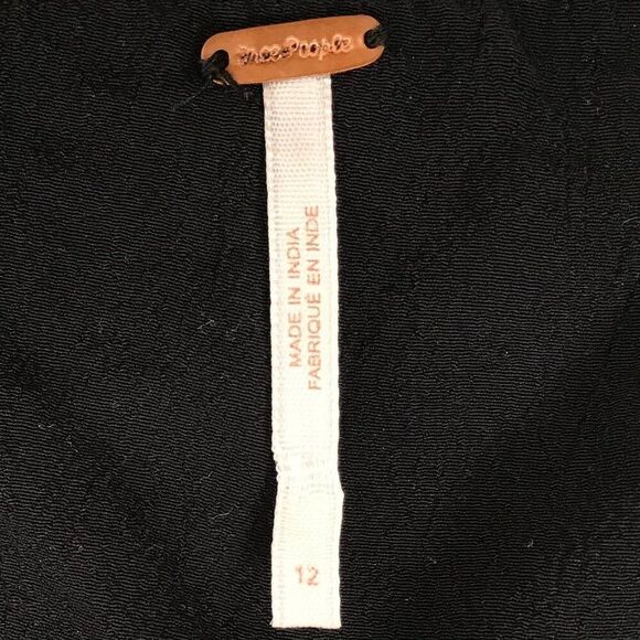 Women's Free People Black Grunge Steampunk Corset Vest Sleeveless Crop Top / 12 - Picture 6 of 6